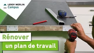 Comment rénover un plan de travail de cuisine  Leroy Merlin [upl. by Auqenehs]