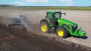 🇫🇷 XL PLOUGHING 2022 in France  JOHN DEERE 8R310  LEMKEN 12 FURROWS [upl. by Bowe]