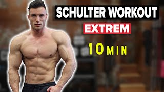 Das Beste 10 Min Schulter Workout für Zuhause ohne Geräte  Sascha Huber [upl. by Nivel]