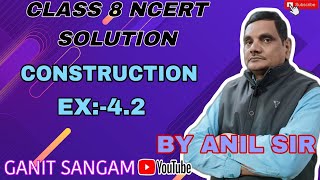 Construction Iclass 8 Ncert solution  Construction of exercise 42 [upl. by Gahan]