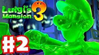 Luigis Mansion 3  Gameplay Walkthrough Part 2  Gooigi Chambrea Maid Boss Fight Nintendo Switch [upl. by Sukram]