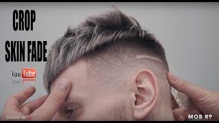 CROP Skin Fade Fade с пропуском насадки Mens haircut Crop haircutHairstyles Tutorial [upl. by Romie]