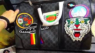 Closer Look for Gucci Night Courrier soft GG Supreme carry on duffle bag GG Supreme [upl. by Cynthy]