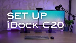 Set up Your Dual Monitor amp Two USBC Laptops iDock C20 Unbox Setup [upl. by Calderon]