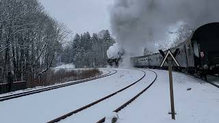 Ausfahrt 01 102 uns 01 159 nach Wasserfassen in Günzach im Allgäu am 260223 [upl. by Ymerej200]