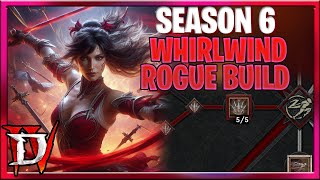 Diablo 4 Season 6 NEW WHIRLWIND ROGUE Dance of Knives Build Guide  Poison Version Vessel of Hatred [upl. by Pinkerton]