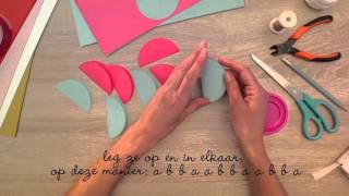 DIY Libelle Winterfair Papieren Kerstballen [upl. by Richmond378]