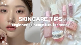 beginner skincare tips for teens 🧴 1018 years old [upl. by Alban]