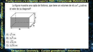 Geometría  Cuerpos geométricos  Problema 10 [upl. by Hteik]