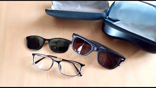 lenskart specs  clip on amp wayfrarer sunglasses  golden membership  lenskart unboxing and review [upl. by Lilias]