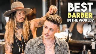 BEST BARBER IN THE WORLD 2018  Amazing Hairstyle and Experience  BluMaan 2018 [upl. by Madigan431]