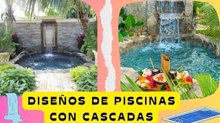 Diseños de piscinas con cascadas [upl. by Ammon10]