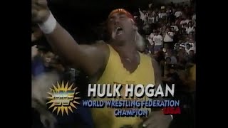 Championship Hulk Hogan vs Sgt Slaughter SummerSlam Spectacular Aug 18th 1991 [upl. by Jerrine127]