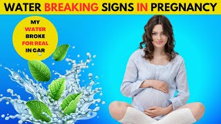 Water Breaking Signs in pregnancy  Hand Expression [upl. by Jacobo]