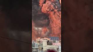 Israel unleashes its most powerful attack yet on Hezbollah’s headquarters in Beirut shorts [upl. by Yenduhc929]