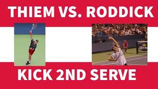 Thiem v Roddick 2nd Serve [upl. by Iccir]