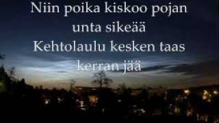 Yö  Ihmisen Poika  Lyrics [upl. by Nileek]