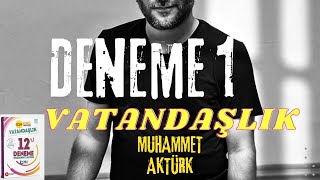 VATANDAÅžLIK DENEME 1 Muhammet AKTÃœRK [upl. by Assina]