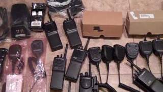 Motorola Professional Two Way Radios Chargers Mics and Gear [upl. by Vatsug]