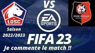 Lille vs Rennes 14ème journée de ligue 1 20222023  FIFA 23 PS5 [upl. by Aldos813]