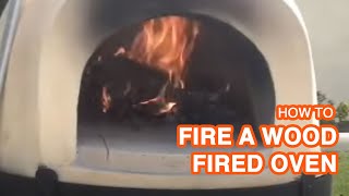 Firing a Forno Bravo Wood Oven [upl. by Ahsinelg]