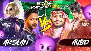 Arslan Ash fought against the top Law player of Saudi Arabia  Arslan Ash Nina VS AUBD Law [upl. by Ynohtnakram784]