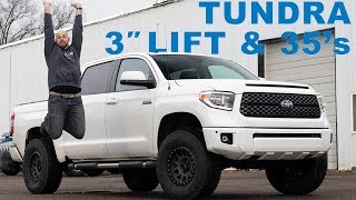 Tundra Gets 3quot Lift and 35s [upl. by Arbma]