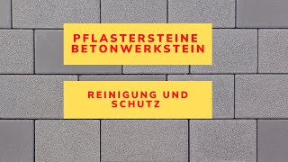 ✅✅ Betonwerkstein  Pflastersteine reinigen und schützen  Pflastersteine reinigen  Stein Doktor [upl. by Aneral610]