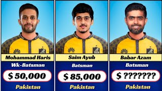 Peshawar Zalmi Squad amp Players Price List PSL2024 [upl. by Reahard]