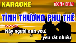 Karaoke Tình Thương Phu Thê Tone Nam Nhạc Sống  Nguyễn Linh [upl. by Iver]