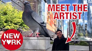 NEW Giant Pigeon Sculpture New York City [upl. by Bannerman760]