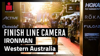 2023 IRONMAN Western Australia  Finish Line Camera [upl. by Akemehs]