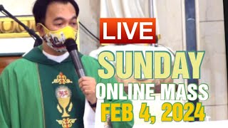 SUNDAY LIVE MASS TODAY REV FR DOUGLAS BADONG FEB 42024 [upl. by Laroy]