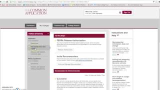 Common Application FERPA Waiver Instructions and Naviance Matching Process [upl. by Pickford]