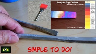 How To Heat Treat  Temper Hand Tools amp More [upl. by Laehcor]