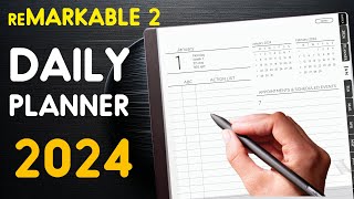 Remarkable 2 Daily Planner 2024  Best Digital Planner [upl. by Manoff]