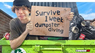 I Survived 7 Days Only Dumpster Diving  Did it Work [upl. by Millwater]