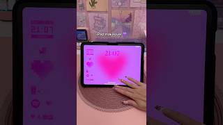 iPad makeover 💜 aesthetic homescreen  lockscreen widgets  iPad accessories  iPad case  procreate [upl. by Knuth]