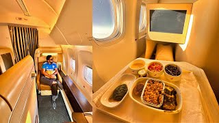 Unveiling Air Indias Newest BOEING 777 BUSINESS CLASS after TATA TAKEOVER  Unlimited FOOD [upl. by Slinkman]