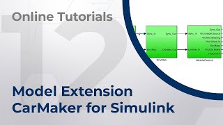 Online Tutorials  12  CarMaker for Simulink  CarMaker Model Extensions [upl. by Ellard]