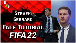 FIFA 22  Creating Steven Gerrard Face Tutorial [upl. by Volin818]