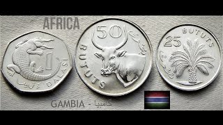 Gambian BUTUTS amp DALASI coins complete set  Vol 2  GAMBIA  WEST AFRICA [upl. by Navinod147]