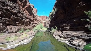 FLY THROUGH THE GORGES of Karijini National Park Australia [upl. by Sidoeht]