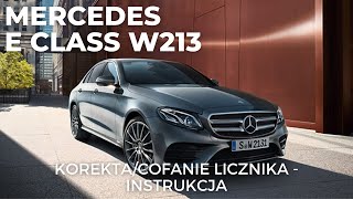 MERCEDES E CLASS W213  KOREKTACOFANIE LICZNIKA  INSTRUKCJA [upl. by Allianora]