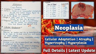 Neoplasia Cellular Adaptation  Atrophy Hypertrophy amp Hyperplasia  Neoplasia in hindi [upl. by Weibel816]