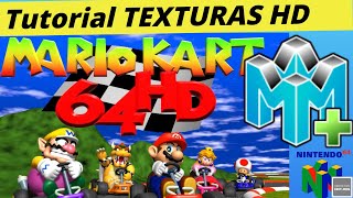 Tutorial TEXTURAS HD MARIO KART 64 en el EMULADOR Rosalies Mupen v038 [upl. by Aihseya]