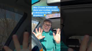 New Chrome Actions will show your number reviews amp directions in the dropdown 😮 [upl. by Lebar143]