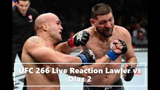 UFC 266 Live Reaction Lawler vs Diaz 2 [upl. by Omor]