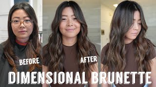 Hair Transformations with Lauryn Dimensional Brunette on Previous Colored Hair Correction Ep 183 [upl. by Vivian979]