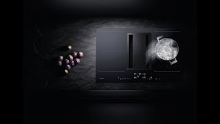 Gaggenau flex induction cooktop with integrated ventilation system [upl. by Nollahp]